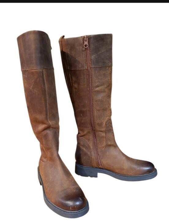 Clarks Shoes - Clarks Orinocco 2HI Leather Riding BOOTS